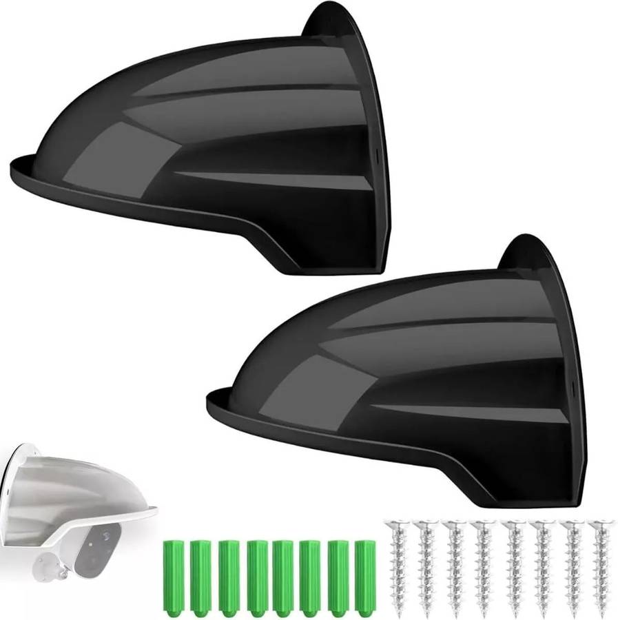 Universal Sun Rain Dust Antiglare Shield For CCTV Cameras & More (Black)