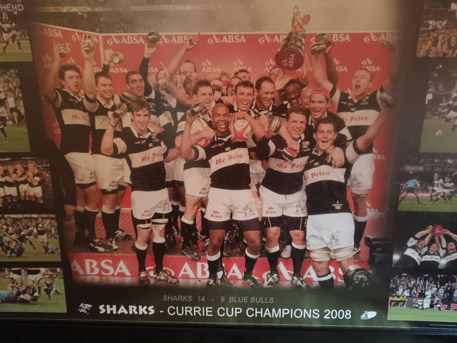 Framed Photograph by Kevin James Photography Sharks Currie Cup Champions 2008