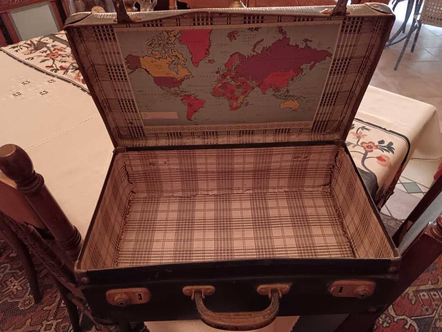 Vintage Suitcase with Fairy Dance Picture