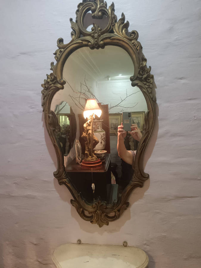 Vintage Baroque Framed Mirror