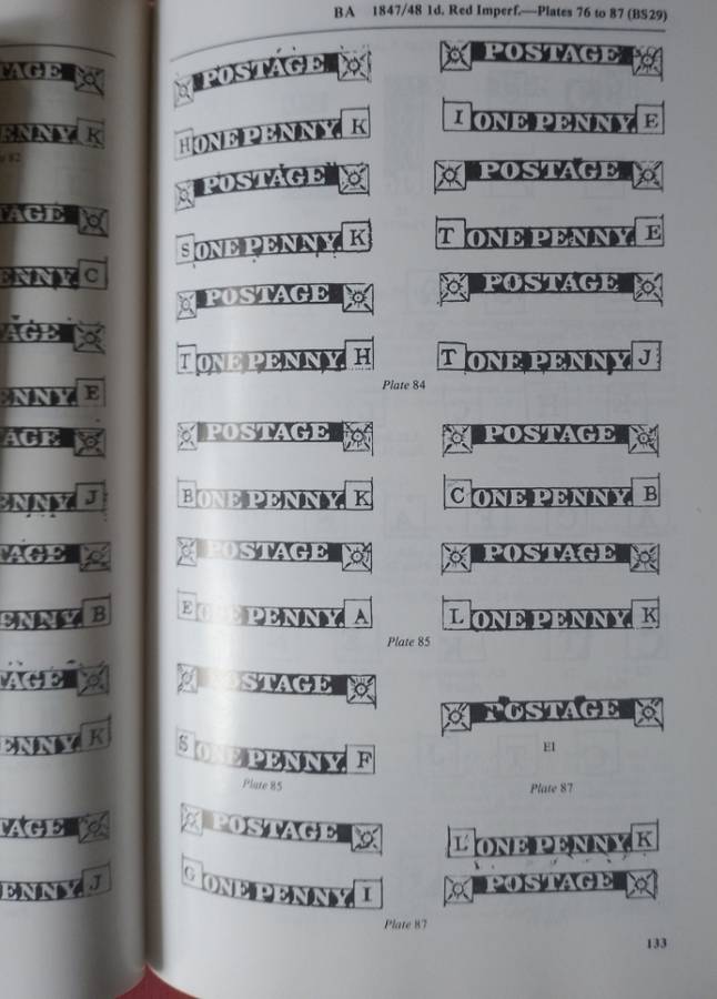 GB PENNY BLACK/BLUE CATALOGUE 1983 FOR PLATE NUMBERS -MUST HAVE FOR COLLECTORS OF THEM !!