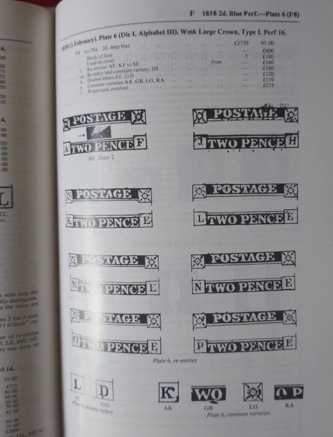 GB PENNY BLACK/BLUE CATALOGUE 1983 FOR PLATE NUMBERS -MUST HAVE FOR COLLECTORS OF THEM !!