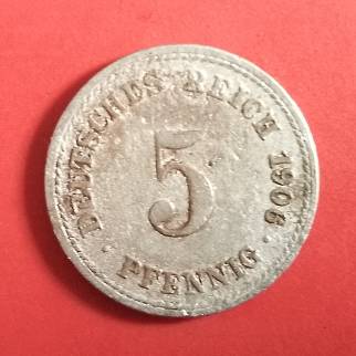 Germany 5 pfennig 1905