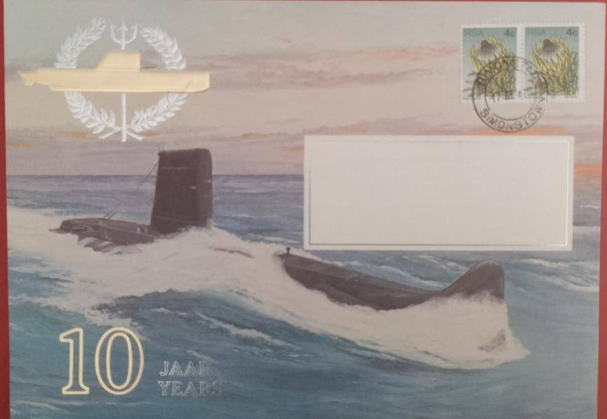 SA NAVY COM COVER # 1 -- 10 YEARS DAPHNE CLASS  LIMTED 2152/5000