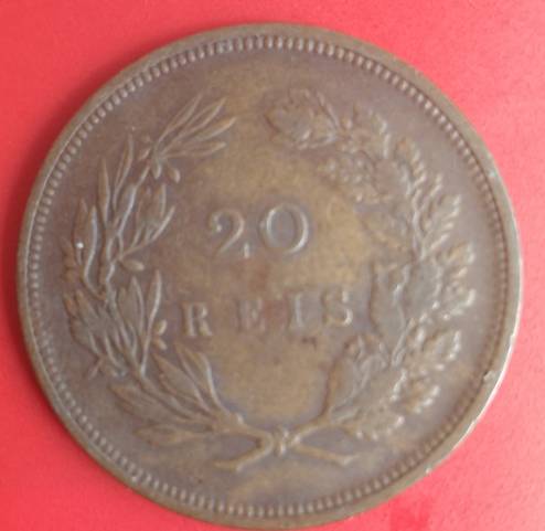 1892 Portugal 20 Reis COIN