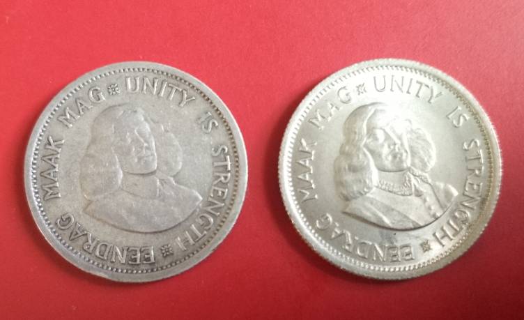 RSA 1961/1962 x2 coins  10c SILVER