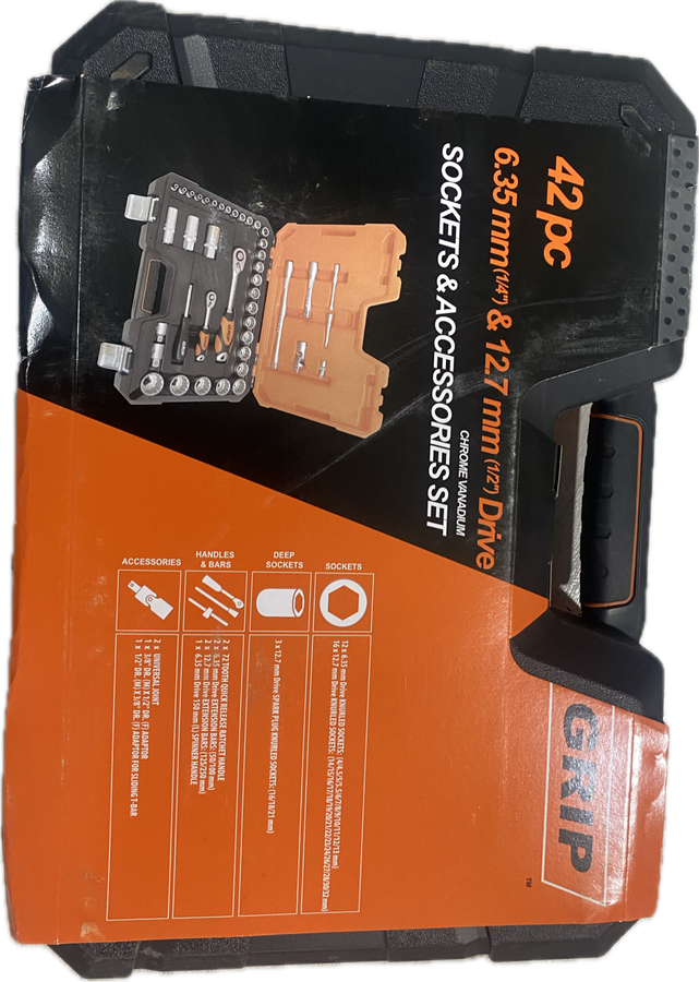 *Sealed* Grip 42pc Socket Set