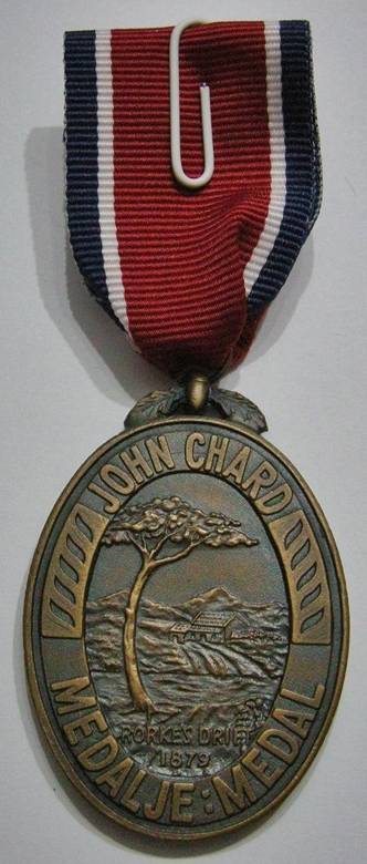 Full Size John Chard Medal NOT Numbered Thick Lettering Small Thin Suspender Ring