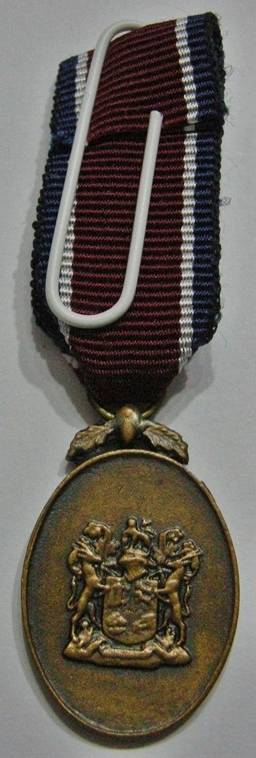 Miniature John Chard Medal Voided Acorn Dark Type