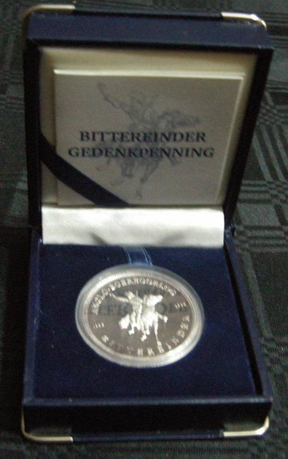 Anglo-Boereoorlog Bittereinder Gedenkpenning No 1 Certificate of Authenticity Original SA Mint Box