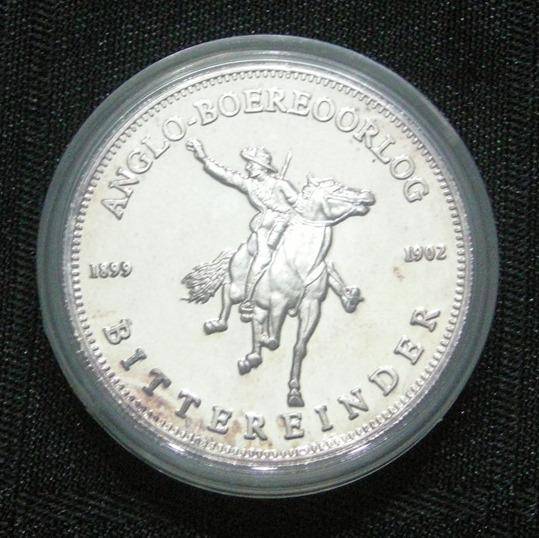 Anglo-Boereoorlog Bittereinder Gedenkpenning No 1 Certificate of Authenticity Original SA Mint Box