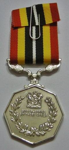 Full Size Southern Africa Medal Double Face Suspender Tall Grass Poor Detail Nr Engraved on Rim