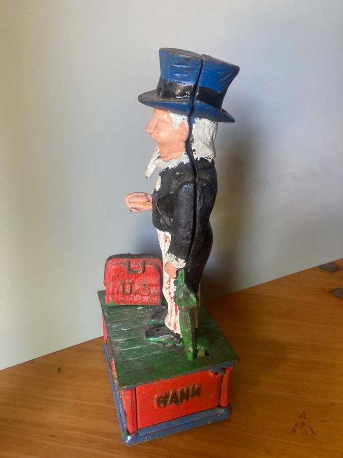 Vintage Cast Iron Moneybox ( 28 cm )