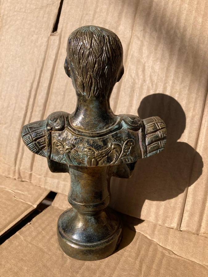 Bronze Bust of Julius Ceasar ( 17 cm )