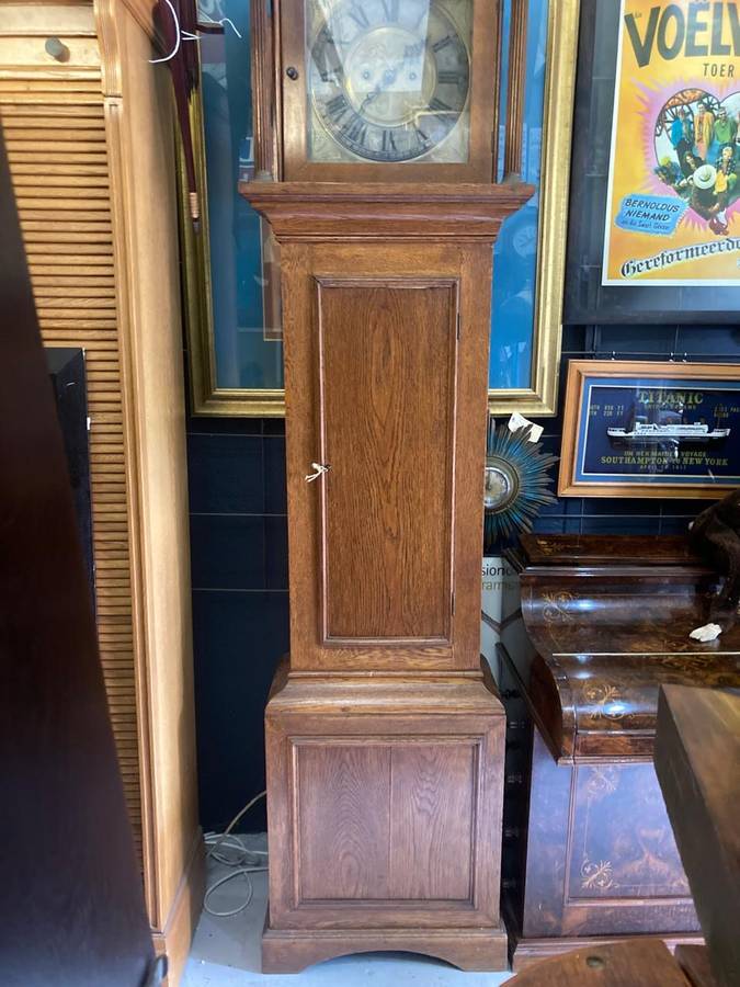 Rare Oak Longcase Clock circa 1780 , ( 212 c 53 x 26 cm )Working