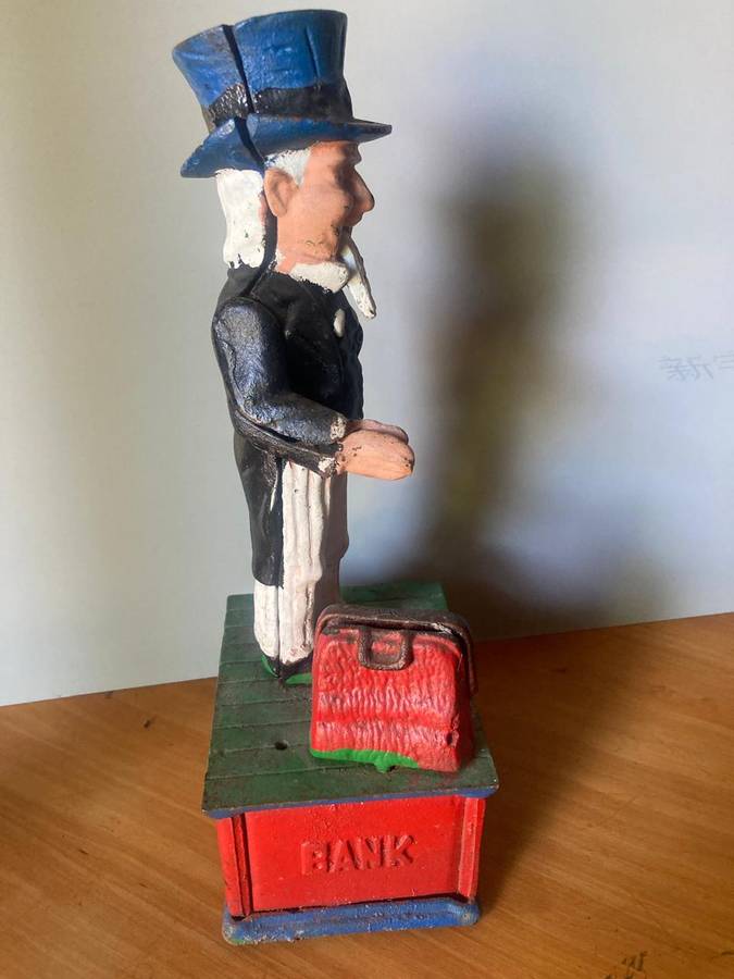 Vintage Cast Iron Moneybox ( 28 cm )