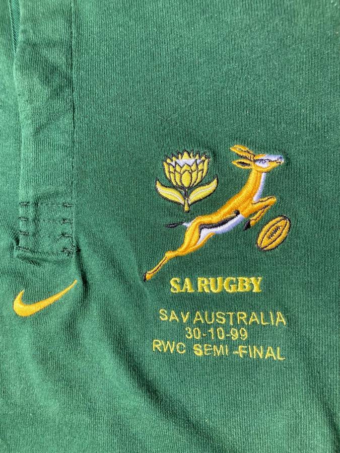 Rugby: Springbok Jersey Worldcup 99