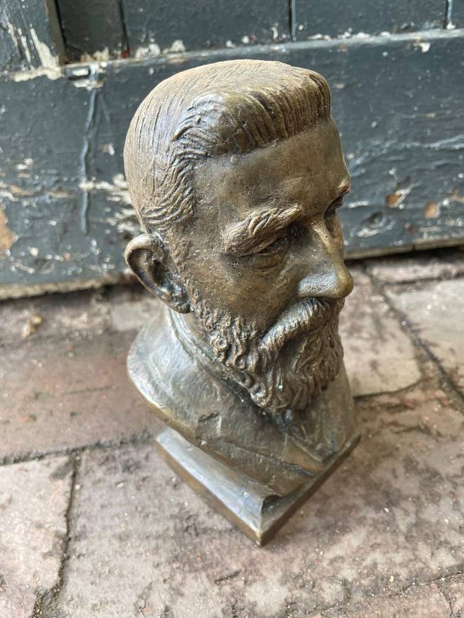 Boer War:Bronze Bust of Genl. De Wet ( Coert Steynberg) 18 cm