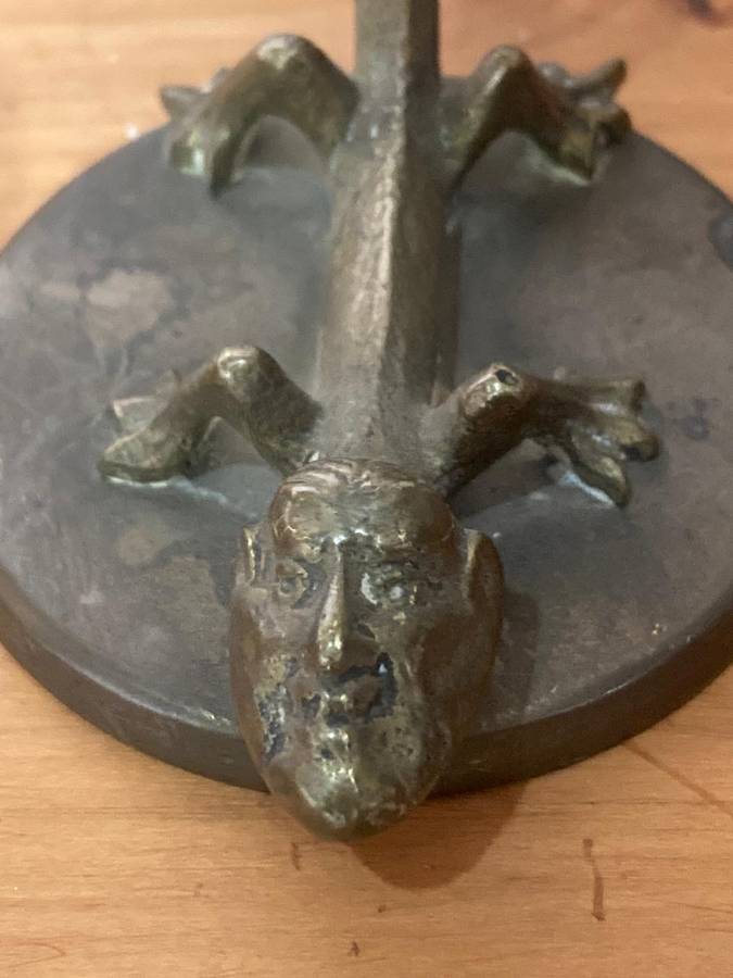 Pair of Brass Candelsticks ( 15 cm high)