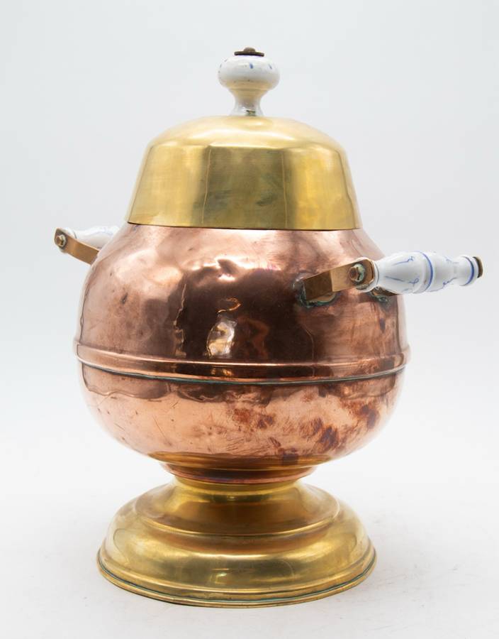 Dutch Copper/ Brass Doofpot ( 19th century , 34 cm )