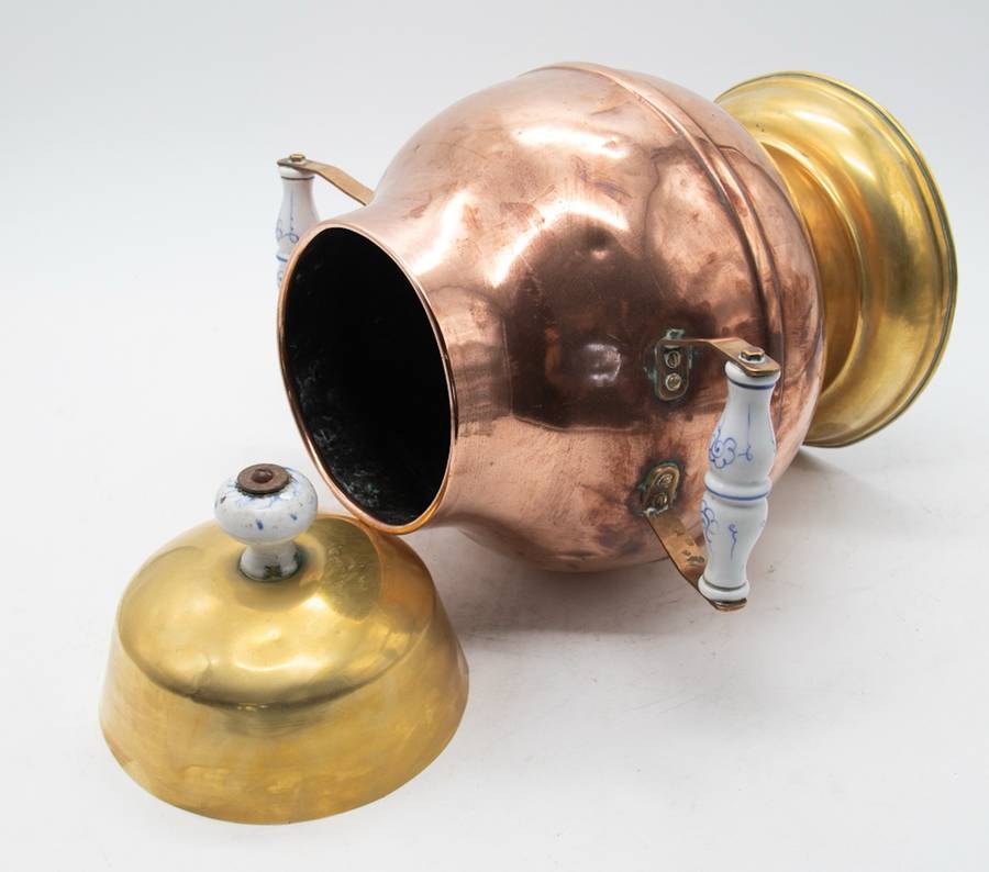 Dutch Copper/ Brass Doofpot ( 19th century , 34 cm )