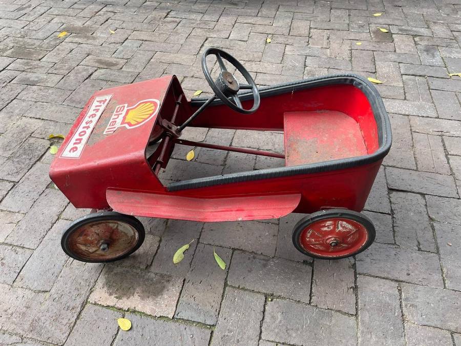 Vintage Tinplate Pedal Car