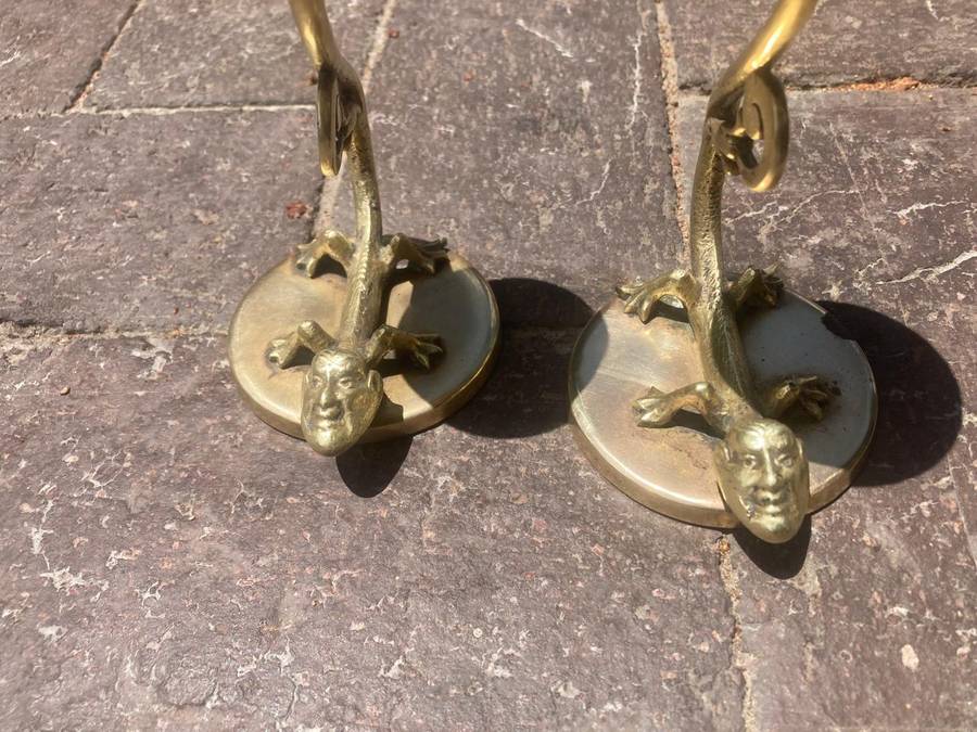 Pair of Brass Candelsticks ( 15 cm high)