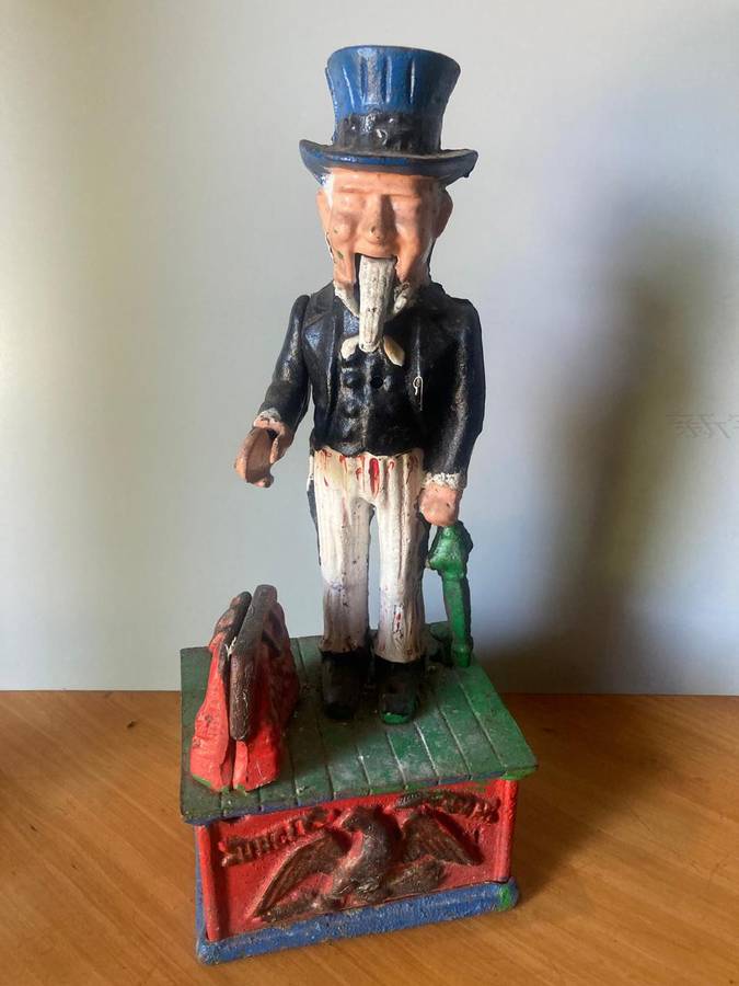 Vintage Cast Iron Moneybox ( 28 cm )