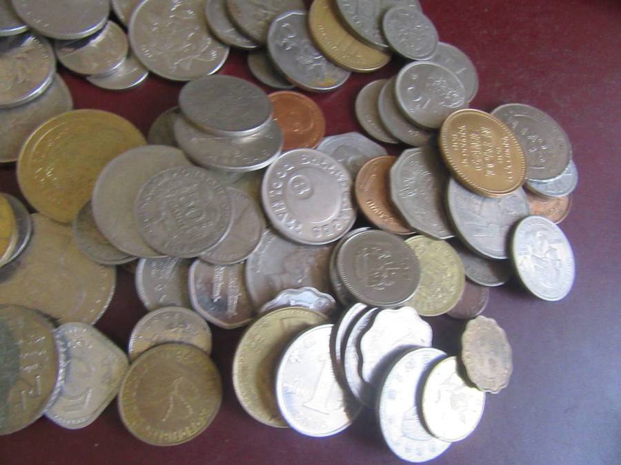 GOOD START FOR THE BEGINNER -75 INTERNATIONAL COINS AS PER SCAN - BID PER COIN - LOT18