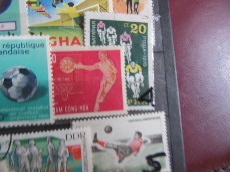 FOR THE SPORTS COLLECTOR - 50 VARIOUS INTERNATIONALS -   - CARD EXCLUDED - H2