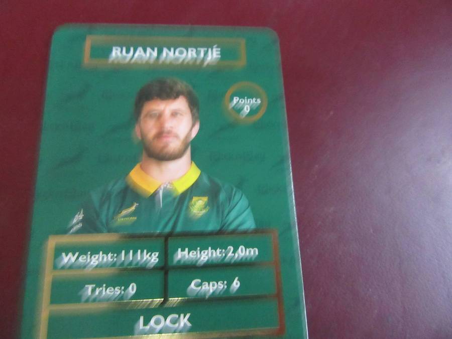7 VARIOUS PICK 'N PAY RUGBY CARDS - AS PER SCAN -