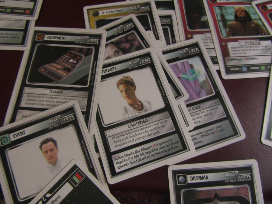 40 STAR TREK CCG CARDS - 1ST EDITION - BID PER CARD