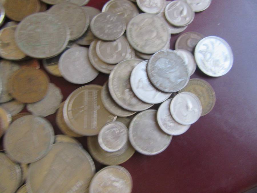 GOOD START FOR THE BEGINNER - 120 WORLD COINS INCL. RSACOINS - AS PER SCAN - LOT27 - BIDPER ITEM