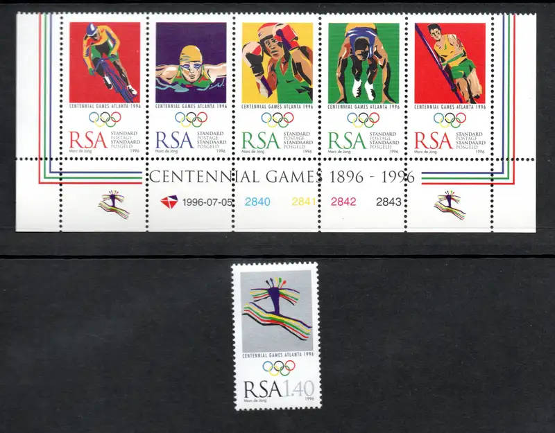 RSA 1996: Olympic Games Atlanta Full Set UMM - SACC 955-959 + 960