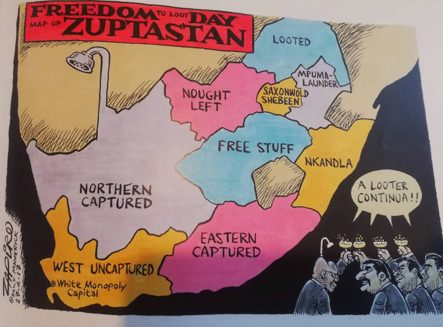 Hasta la Gupta, baby! Zapiro's Cartoons from Daily Maverick, Sunday Times, M & G and The Times.