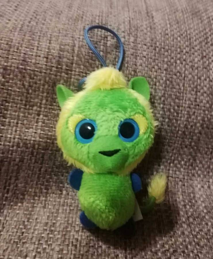 McDonald's Yoo-Hoo & Friends 2013 Happy Meal. Peluche Limee. Plush Hanger Toy. 9cm.