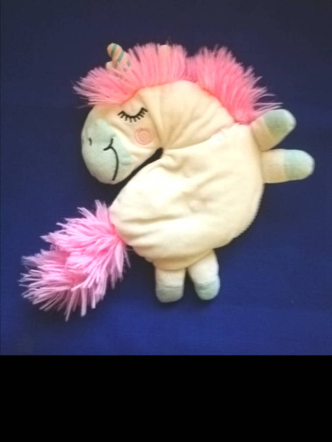 Sparkly the Unicorn. Plush Little Bag/Pouch. 25cm.