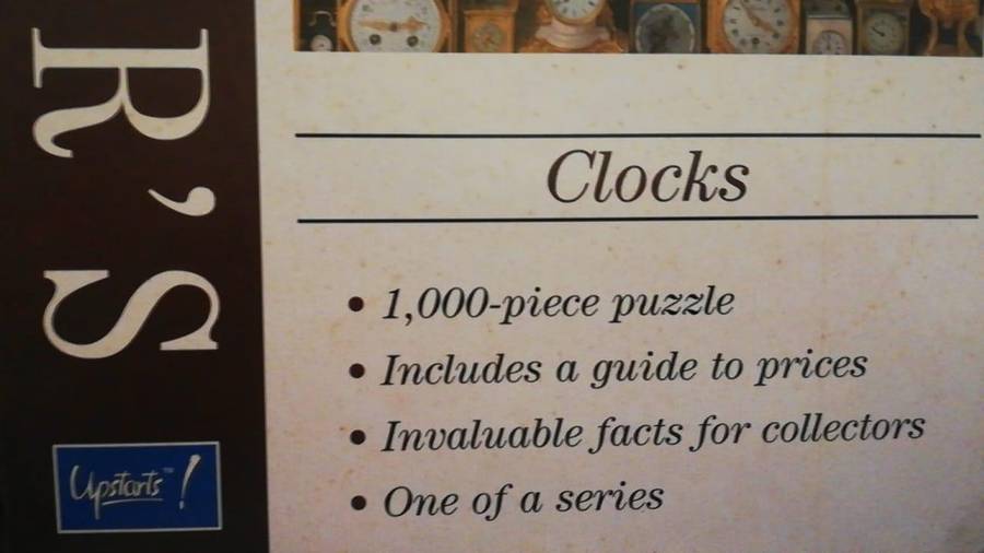 Miller's Antiques Jigsaw Puzzle - Clocks. 1000 piece puzzle.