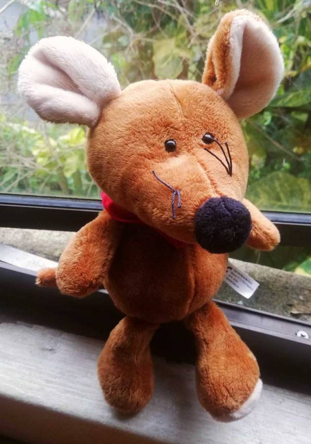 Super Mouse with a red bananna! 28cm.