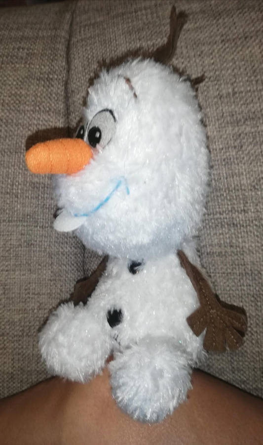 Disney's Olaf the Little Plush Snowman from Frozen! Plush Glitter Toy.  25cm.