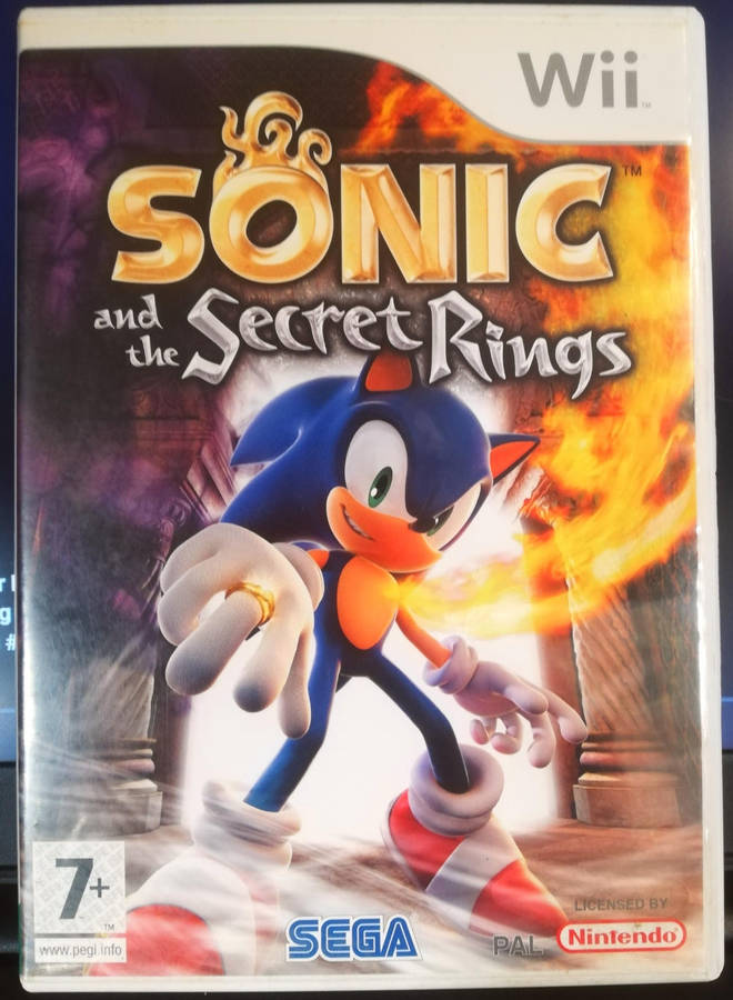 Nintendo Wii. Sonic and the Secret Rings Game.