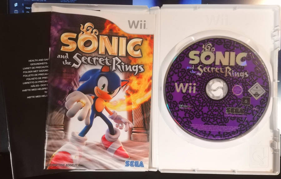 Nintendo Wii. Sonic and the Secret Rings Game.