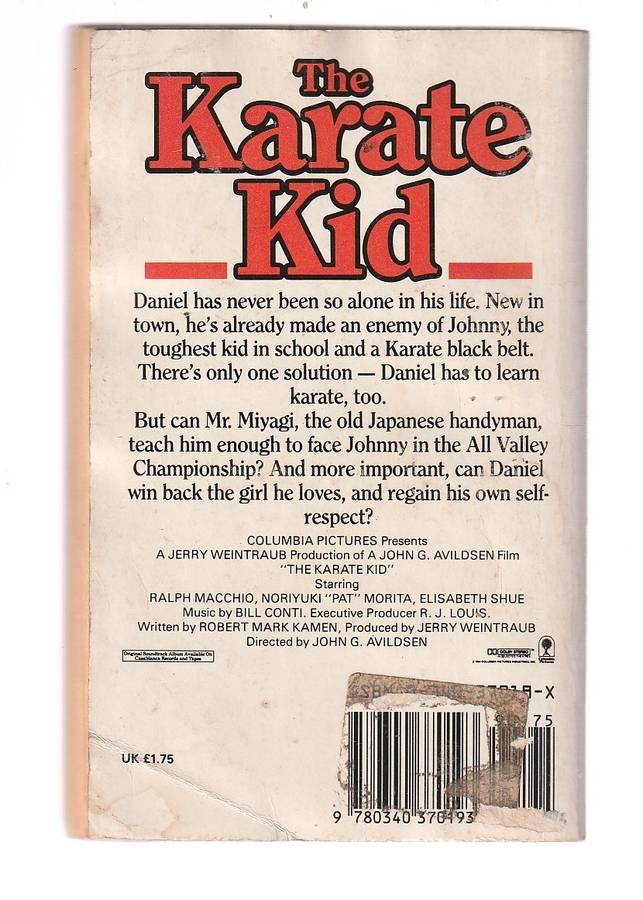 The Karate Kid - BB Hiller - Novelisation of the Movie
