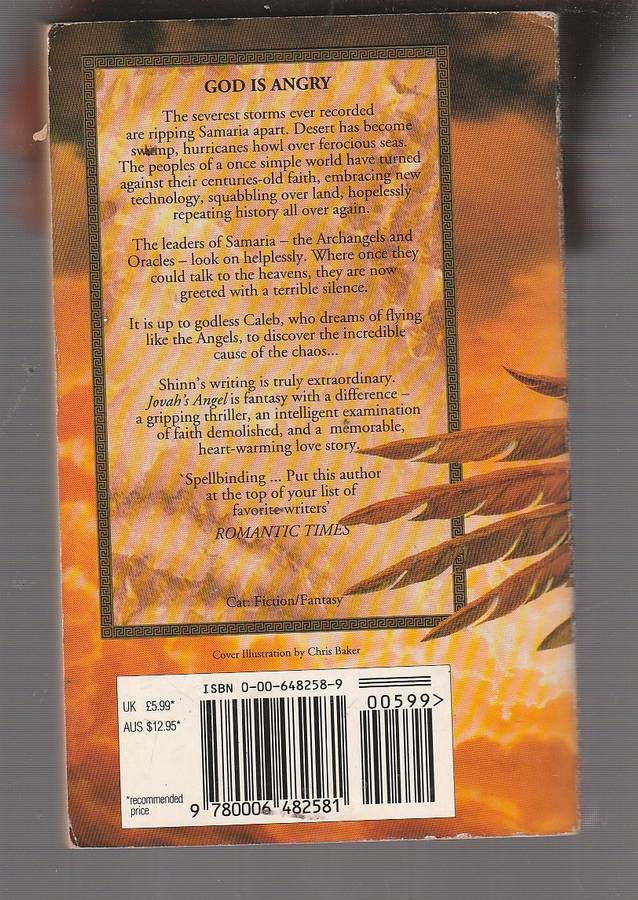 Jovah's Angel - Sharon Shinn - a gripping futuristic thriller testing faith