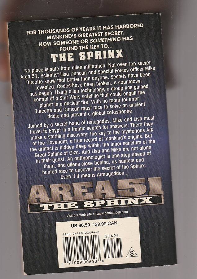 Area 51 no 6 - The Sphinx - Robert Doherty