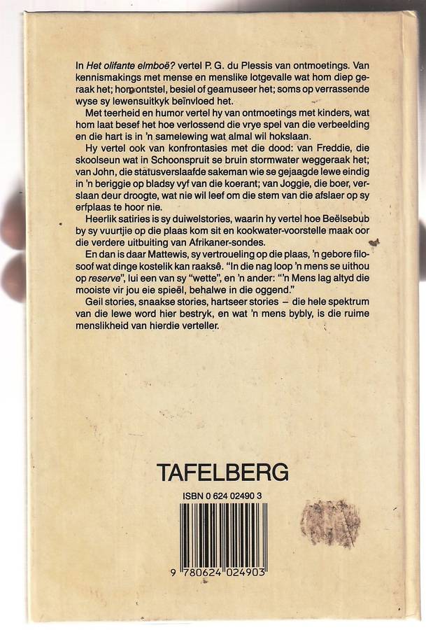 Het Olifante elmboe? - PG Du Plessis - Outobiografies met bietjie bygelieg