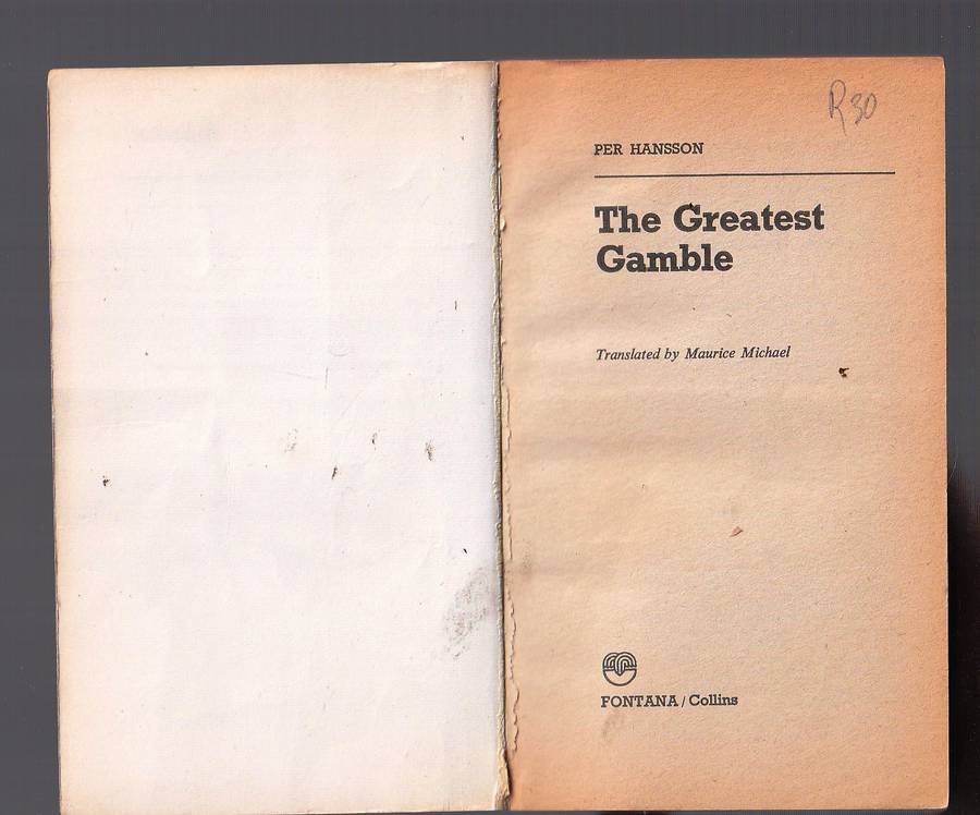 The Greatest Gamble - Per Hanson - Tomstad is a double agent - the greatest gamble of them all