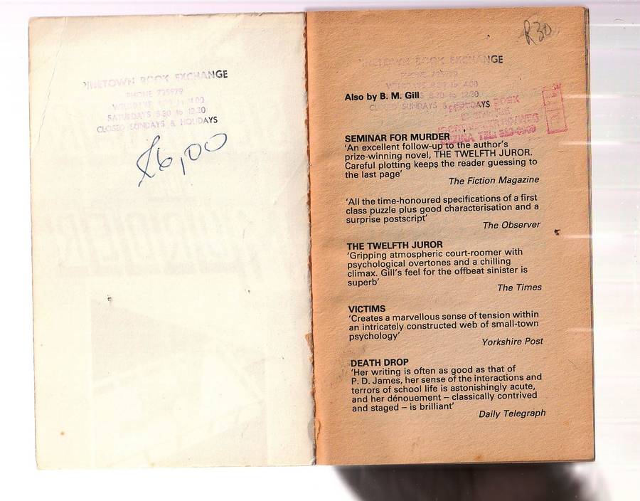 Seminar for murder - BM Gill - Some people make murder a fulltime ocupation