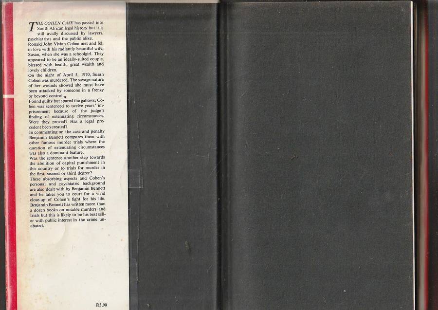 The Cohen Case - Benjamin Bennett - 1971 - True crime - True story of a remarkeble trail