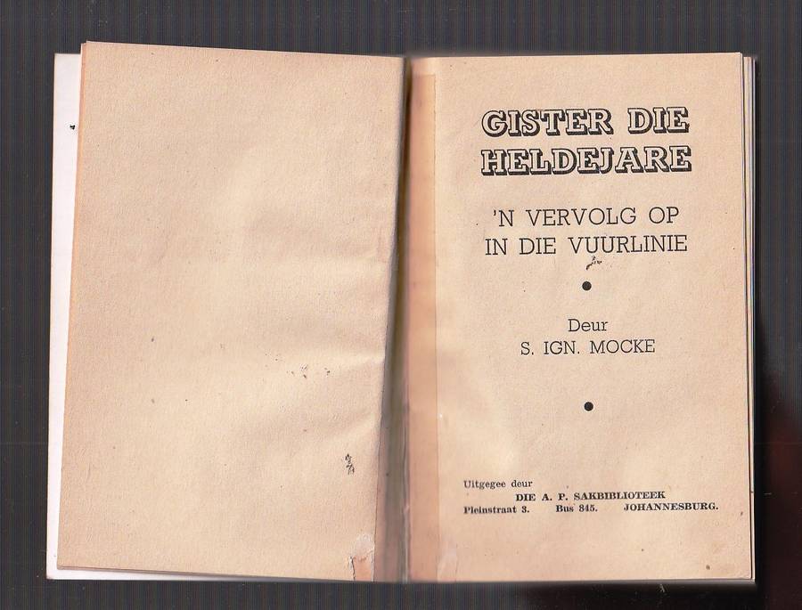 Lot van 4 skaars KAPPIE REEKS boeke - Gister die Heldejare / Nuwe wee / Vuurlinie / Onheil Kransfont